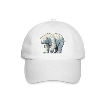 Ours blanc - Casquette classique - blanc/blanc - Devant