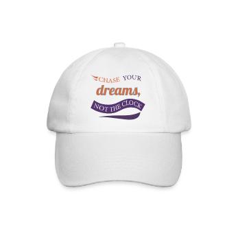 DREMS-Logo - Baseballkappe - Weiß/Weiß - Vorne