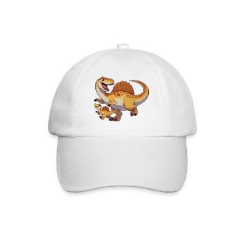Spinosaurus mother and child - Baseball Cap - white/white - Front