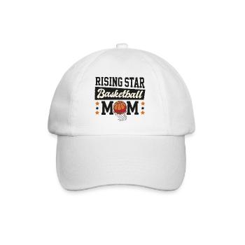 Rising Star Basketball Mom - Baseball Cap - white/white - Front