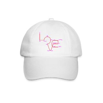 xoxo love you amore Flowers Women Valentine day 14 - Baseball Cap - white/white - Front