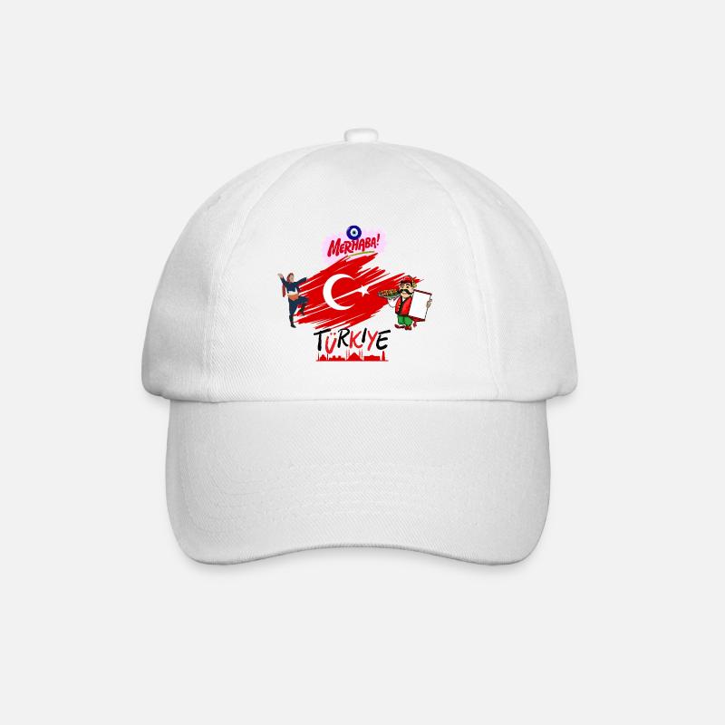 Turkiye - Baseballkappe - Weiß/Weiß