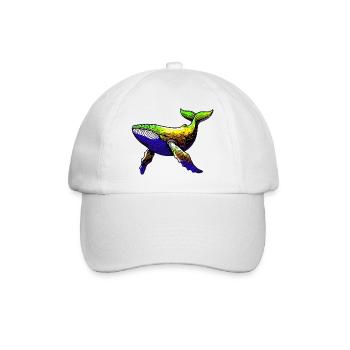 Wal - Baseballkappe - Weiß/Weiß - Vorne