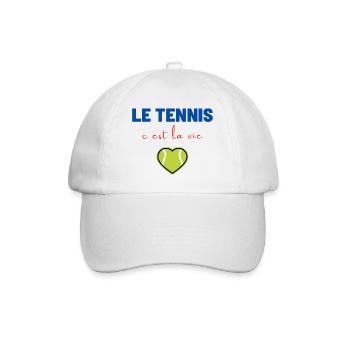 tennis is life tennisman,Tennis - Baseball Cap - white/white - Front
