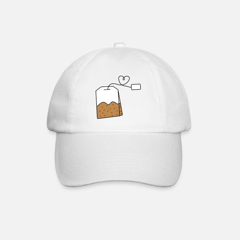 Sachet de thé - Casquette classique - blanc/blanc