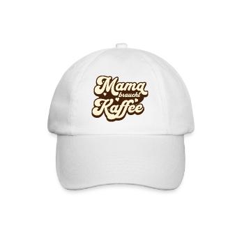 Une maman drôle a besoin de café pour toutes les mamans - Casquette classique - blanc/blanc - Devant