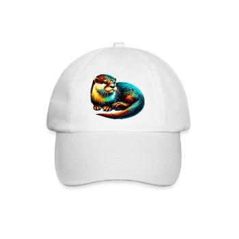 Otter - Baseball Cap - white/white - Front