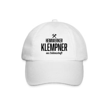 Heimwerker Klempner - Baseballkappe - Weiß/Weiß - Vorne