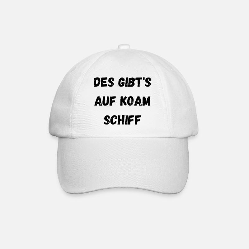 Lustiger Spruch Schiff - Baseballkappe - Weiß/Weiß