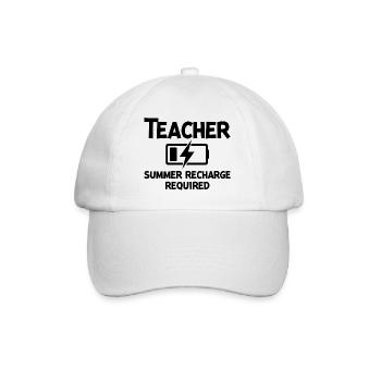 Recharge d’été pour les enseignants - Casquette classique - blanc/blanc - Devant