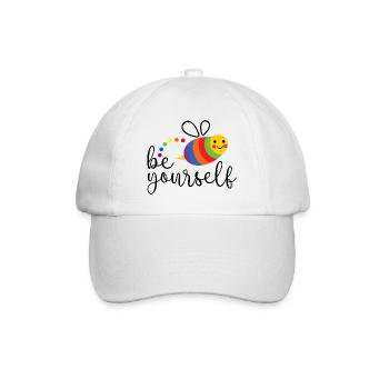 LGBTQ Pride Month - Sei du selbst - Baseballkappe - Weiß/Weiß - Vorne