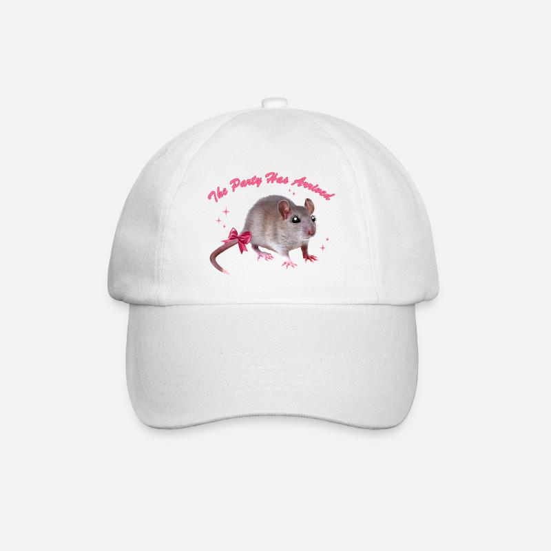 La souris glamour arrive - Casquette classique - blanc/blanc