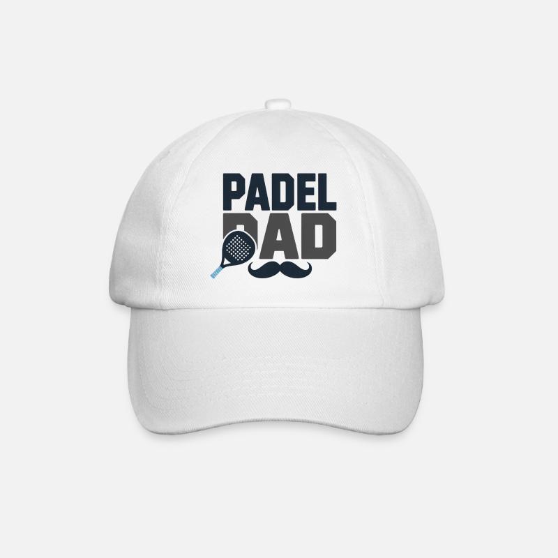 Padel-Vater - Baseballkappe - Weiß/Weiß