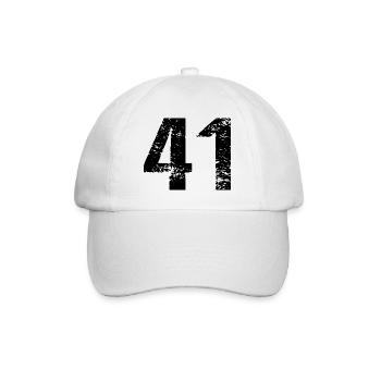 Maillot à 41 numéros - Casquette classique - blanc/blanc - Devant