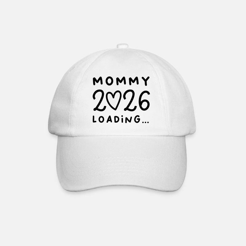 Mommy 2026 - Baseballkappe - Weiß/Weiß