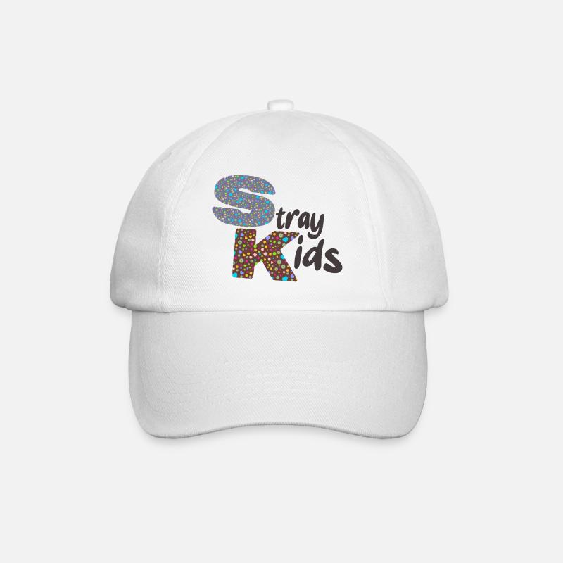 Streunende kinder text - Baseballkappe - Weiß/Weiß