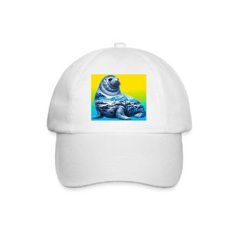 seal - Baseball Cap - white/white - Front