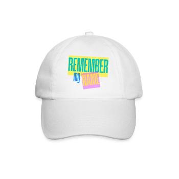 Souviens-toi de mon nom - Slogan - Casquette classique - blanc/blanc - Devant