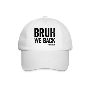 Frère, nous sommes de retour en 1ère année, en première année - Casquette classique - blanc/blanc - Devant