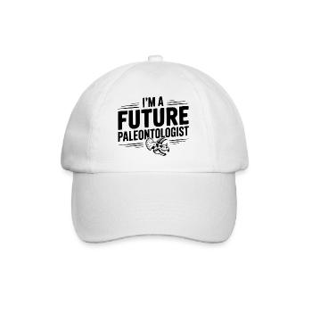 Ich bin ein zukünftiger Paläontologe - Baseballkappe - Weiß/Weiß - Vorne