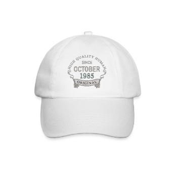 Since_October_1985 - Baseball Cap - white/white - Front