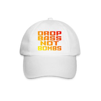 DNB Techno Drop Bass Pas de Bombes - Casquette classique - blanc/blanc - Devant