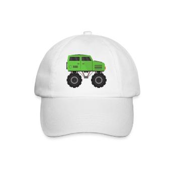 Camion monstre - Casquette classique - blanc/blanc - Devant