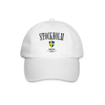 Souvenir Stockholm, Stockholm Suède - Casquette classique - blanc/blanc - Devant