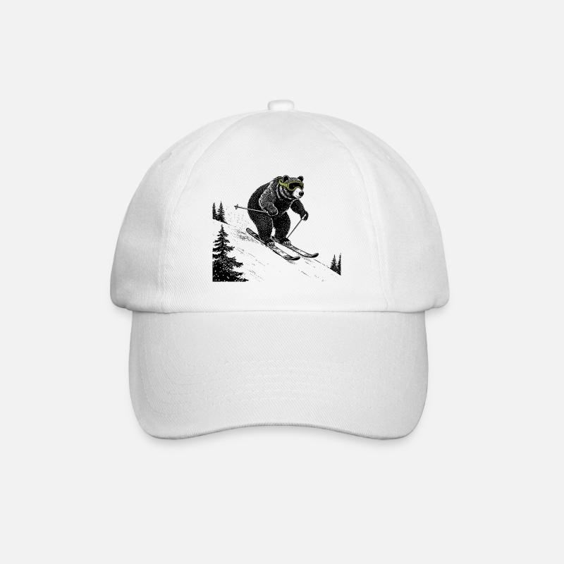 Pisten Bär - Baseballkappe - Weiß/Weiß
