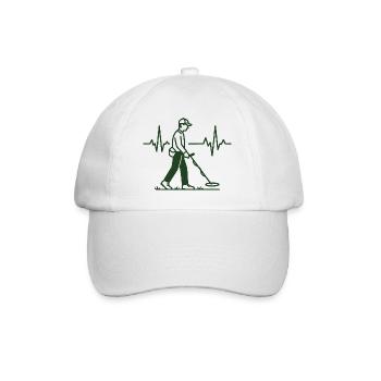 Chasseur de trésors Détection de Métaux Battement de Cœur - Casquette classique - blanc/blanc - Devant
