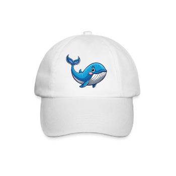 Wal - Baseballkappe - Weiß/Weiß - Vorne