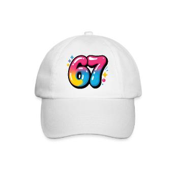 67 Six Sept Ballons Colorés - Casquette classique - blanc/blanc - Devant