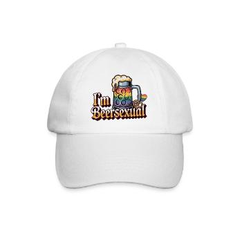 Je suis beersexual - Logo de Cool Beer - Casquette classique - blanc/blanc - Devant