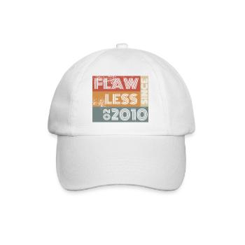 16. Birthday Flawless since 02/2010 - Baseball Cap - white/white - Front
