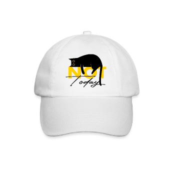 Chat Pas Aujourd’Hui Drôle Dire - Casquette classique - blanc/blanc - Devant