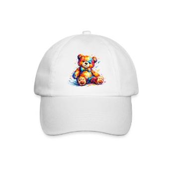 Ours géométrique coloré - Casquette classique - blanc/blanc - Devant
