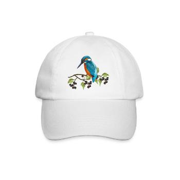 Colorful bird - Baseball Cap - white/white - Front