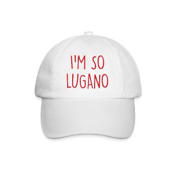 Lugano Switzerland Schweiz - Baseball Cap - white/white - Front