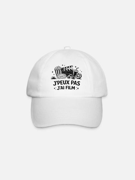 I Can't I Have Film – Humor Cinema Cinema Cinema - Baseball Cap - white/white