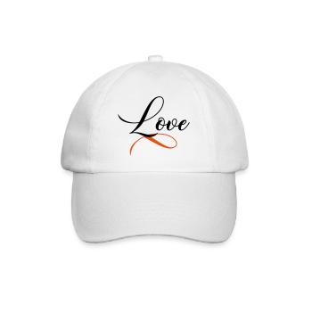 Love - Baseball Cap - white/white - Front