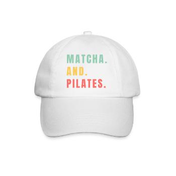 MATCHA ET PILATES - Casquette classique - blanc/blanc - Devant