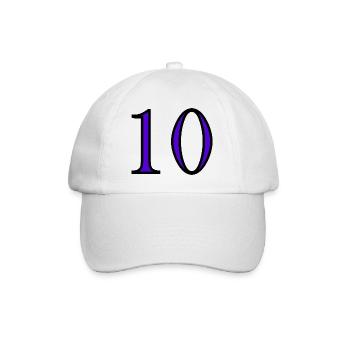 10. 10 YEARS. 10th ANNIVERSARY. 10 YEAR ANNIVERSARY. - Baseball Cap - white/white - Front