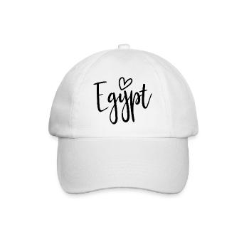 Egypt Heart Women Love Egypt - Baseball Cap - white/white - Front
