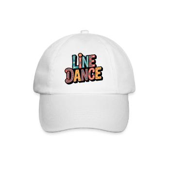 Line Dance Lettering: Color Explosion - Baseball Cap - white/white - Front