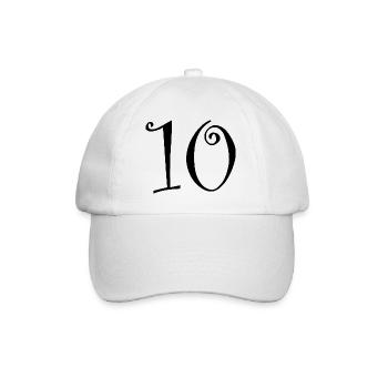 10. 10 YEARS. 10th ANNIVERSARY. 10 YEAR ANNIVERSARY. - Baseball Cap - white/white - Front