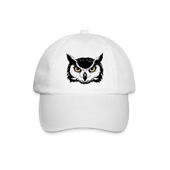 Tête de hibou mystique Nature - Casquette classique - blanc/blanc - Devant