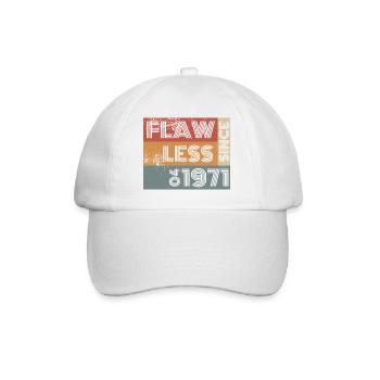 55. Anniversaire Flawless depuis 04/1971 - Casquette classique - blanc/blanc - Devant