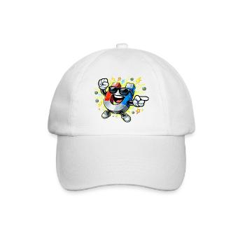 Héros magnétique avec des lunettes de soleil - Casquette classique - blanc/blanc - Devant