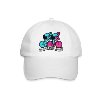 Le dessin technique, c’est mon langage de l’amour qui tourne - Casquette classique - blanc/blanc - Devant