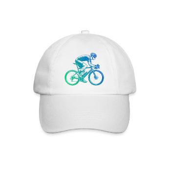 Gift idea for a road bike with road bike - Baseball Cap - white/white - Front